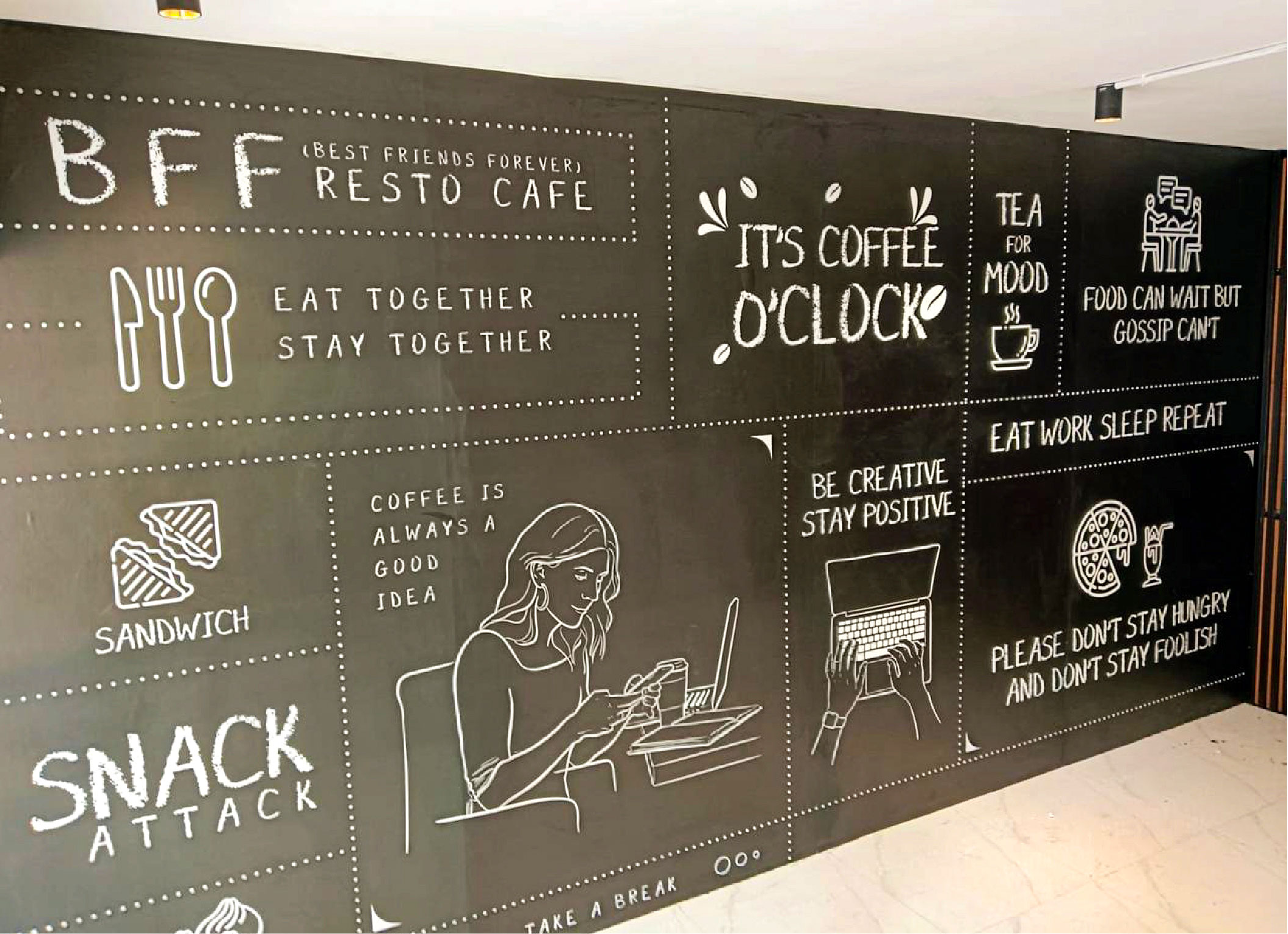 Custom Office Wall Design Amhedabad